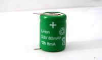 Sell security Li-ion rechargeable battery 3.3V 80mA