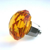 45mm Amber Crystal Knobs for Cabinets