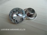 FLOWER CRYSTAL BUTTONS FOR SOFA INDUSTRY WITH IRON BASE