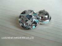 CROWN CRYSTAL BUTTONS FOR SOFA INDUSTRY WITH BRASS BASE