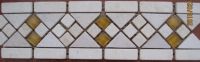 Sell border line-marble mix glass mosaic