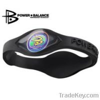 Power Balance Silicone Bracelet in Black/ Black