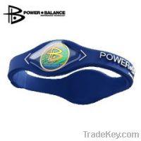 Power Balance Silicone Bracelet in Blue/ White