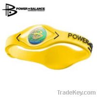 Power Balance Silicone Bracelet in Yellow/ Black