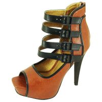 Qupid Shoes Women Peep Toe Booties. BISOU-25