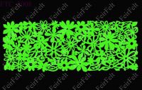 Green polyester felt  cut design table cloths