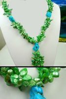 fashion jewelry pear necklace