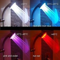 Sell 10 led colourfull led shower head with temperature controlled