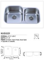 Sell Stainless Steel Undermount Double Sink KUD3221