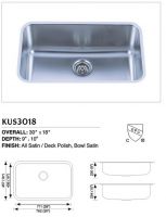Sell Stainless Steel Undermount single sink KUS3018