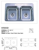 Sell Stainless Steel Topmount Double Sink KTD3121