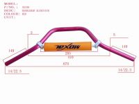 HANDLEBAR ALUMINIUM RED, AX100