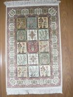 hand knotted pure silk carpets 2x3 size