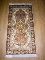 hand knotted pure silk carpets 260 line 2.3x4.6