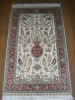hand knotted pure silk carpets 260 line 3x5 size