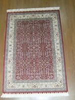 hand knotted pure silk carpets 260 line 4x6 size Hereke design