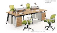 modern 4 people office table workstation furniture, #JO-6063