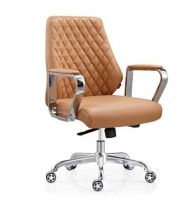 modern office medium back leather chair furniture, #B7268