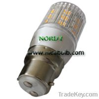 B22 Mini LED Corn Lamp E27 3.8W Warm White 24PCS 5050SMD clear cover
