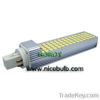 13W G24 Horizontal Plug LED Lights 60LED 5050 SMD high power led PL
