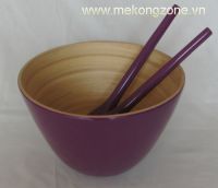 lacquered bamboo bowl