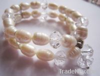 Sell pearl beads bracelelt PNK-153
