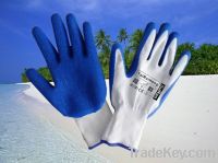 Sell  polyester latex wrinkle glove