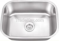 Stainless steel  single medium bowl sink 862