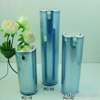 Empty Round Acrylic bottles with vacuum pump
