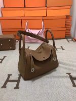 Leather handbag with shoulder and handle HM-L30