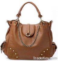 Women Manmade Leather Handbags with Rivets
