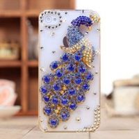 Beautiful Rhinestone Peacock phone case for iPhone 4/5 series
