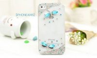 Beautiful Rhinestone Dragonfly phone case for iPhone 4/5 series