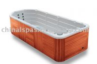 Sell swim spa L-8803/Acrylic/cedar cabinet