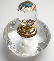 75x57mm glass perfume vase ,crystal bead