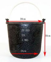 rubber  bucket 23L, construction bucket, cement bucket  18L