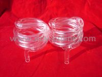 Sell clear quartz tube Helix,quartz