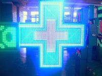 LED Pharmacy Cross 80x80cm Full Color Display with CE