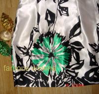 Floral Silk Fabric summer dress fashion ladies clothing