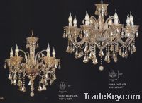 CHGC-9148/5-9148/8-Glass & Crystal Chandelier with Candles