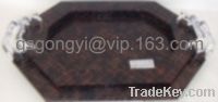 Sell WOODEN TRAY/FAUX LEATHER