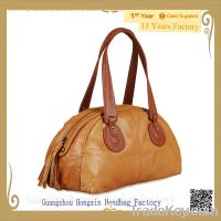 imported handbags from china fashion  tassel genuine leather handbag
