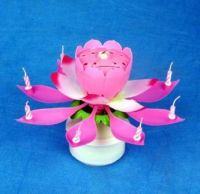 sparker lotus music flower candle