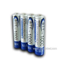 Sell 4pcs of AAA 1.2V 1000mAh NI-MH Rechargeable Battery