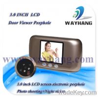 Sell 3.0 inch LCD screen electronic peephole with photo shooting+night
