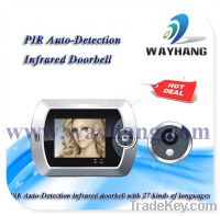 PIR Auto-Detection infrared doorbell with 27 kinds of languages