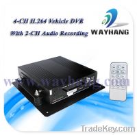 Sell 4 CH H.264 HDD mobile vehicle DVR with USB mouse control mode