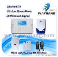 Sell Quad-Band GSM+PSTN Dual Network Touch Keypad LCD Display alarm