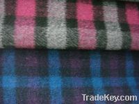 Coarse Wool Blend Fabric Of Plaid Double-face (80W20N)
