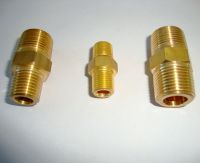 1/2\"brass equal  hex nipple